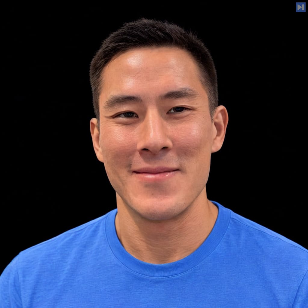 Head-and-shoulders portrait of Al Chen against a black background.