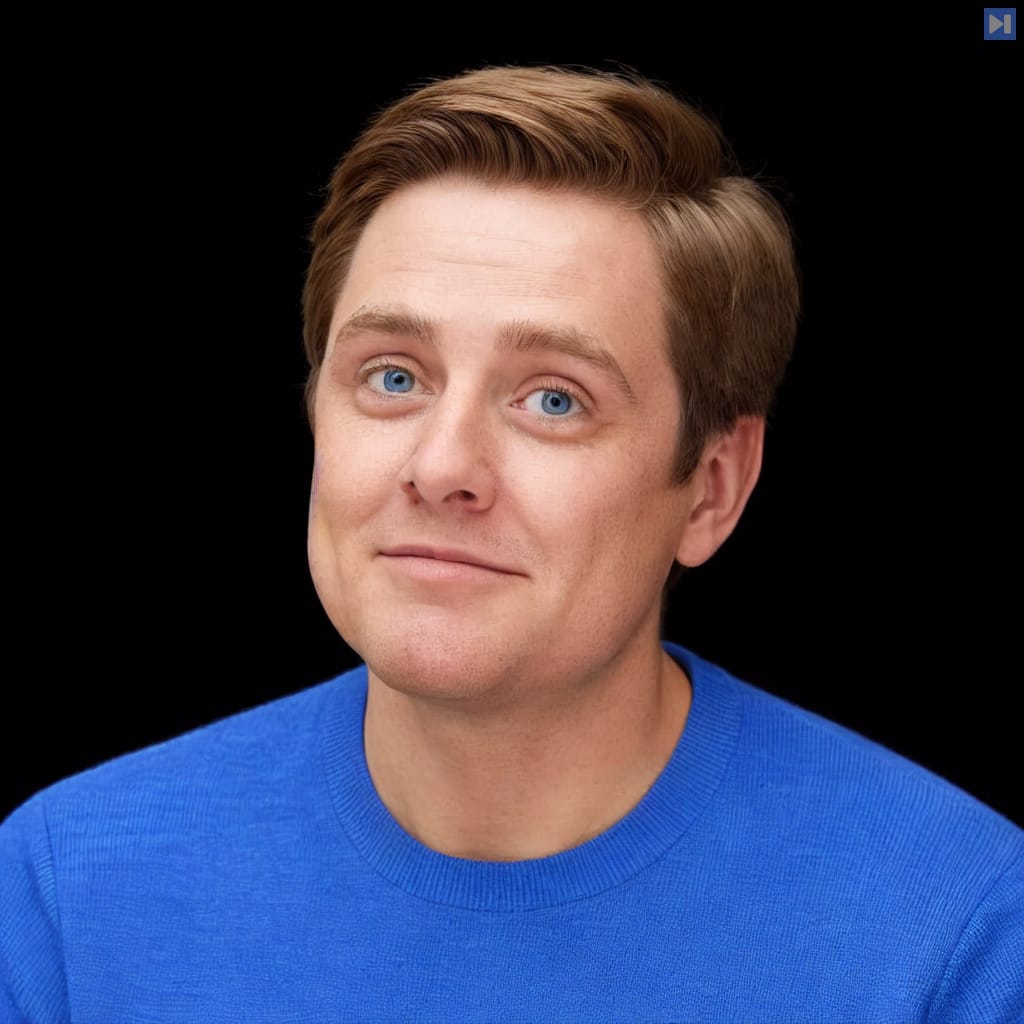 Head-and-shoulders portrait of Alex Bauer against a black background.