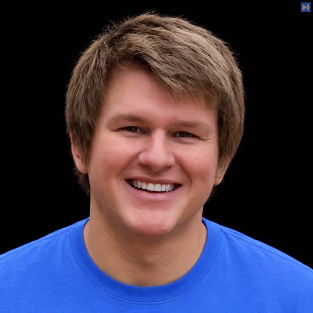 Head-and-shoulders portrait of Alex against a black background.