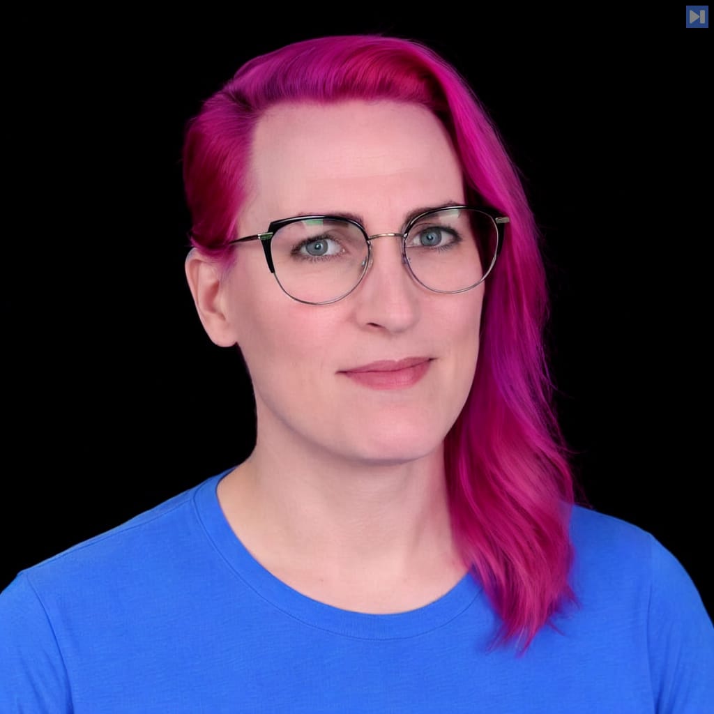 Head-and-shoulders portrait of Allie Laabs against a black background.