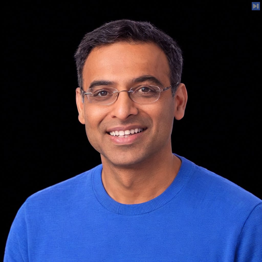 Head-and-shoulders portrait of Anand Oswal against a black background.