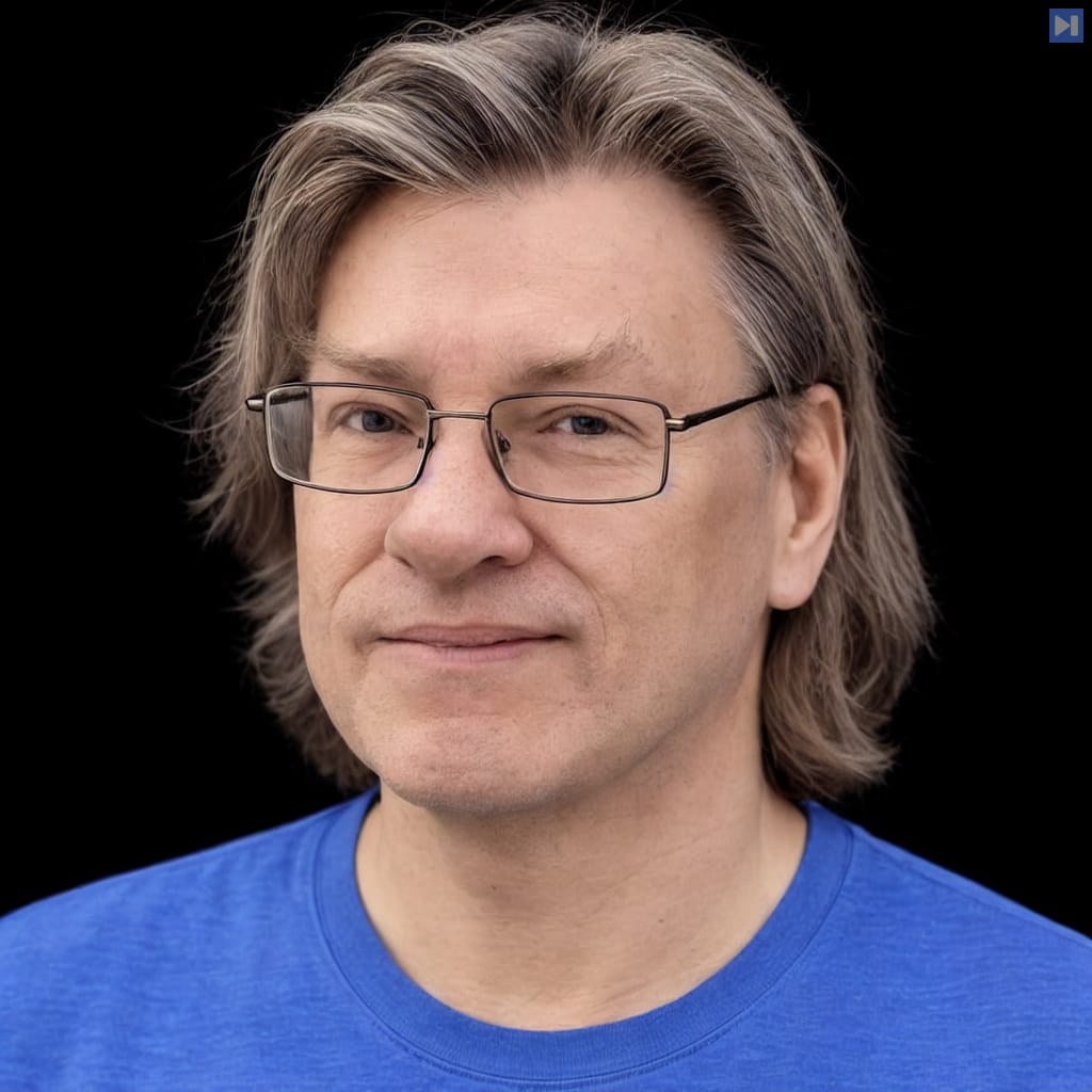 Head-and-shoulders portrait of Anders Sandberg against a black background.