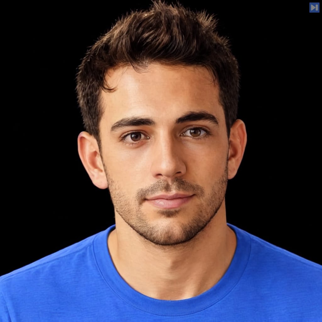 Head-and-shoulders portrait of Andrew Ambrosino against a black background.