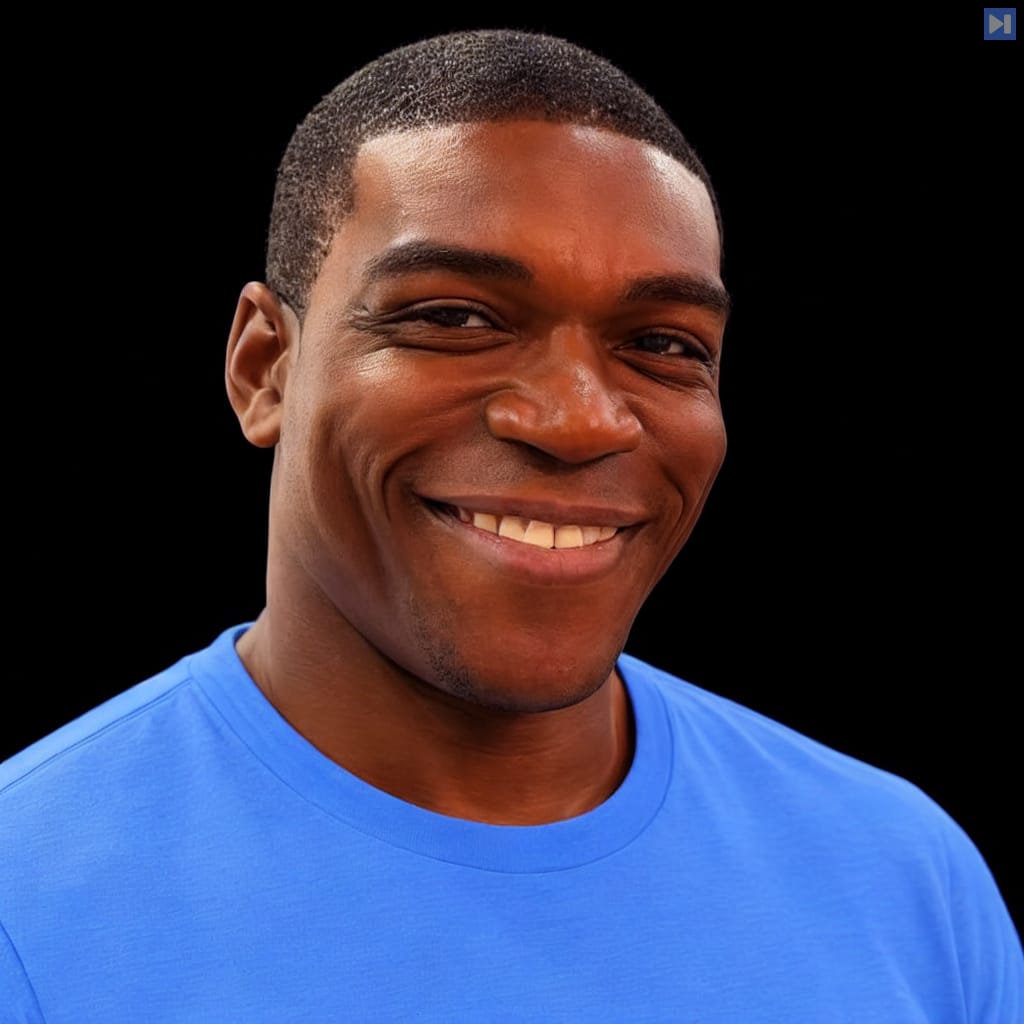 Head-and-shoulders portrait of Andrew Orobator against a black background.