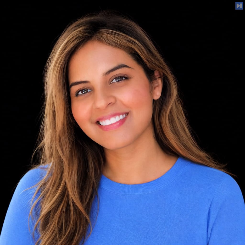 Head-and-shoulders portrait of Anekha Sokhal against a black background.