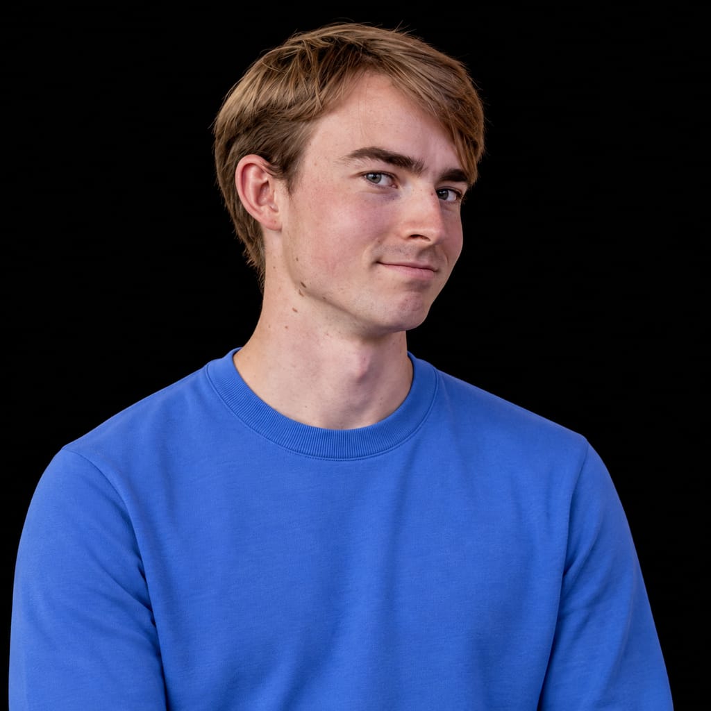 Head-and-shoulders portrait of Axel Backlund against a black background.