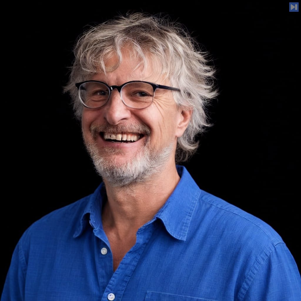 Head-and-shoulders portrait of Benoit Schillings against a black background.