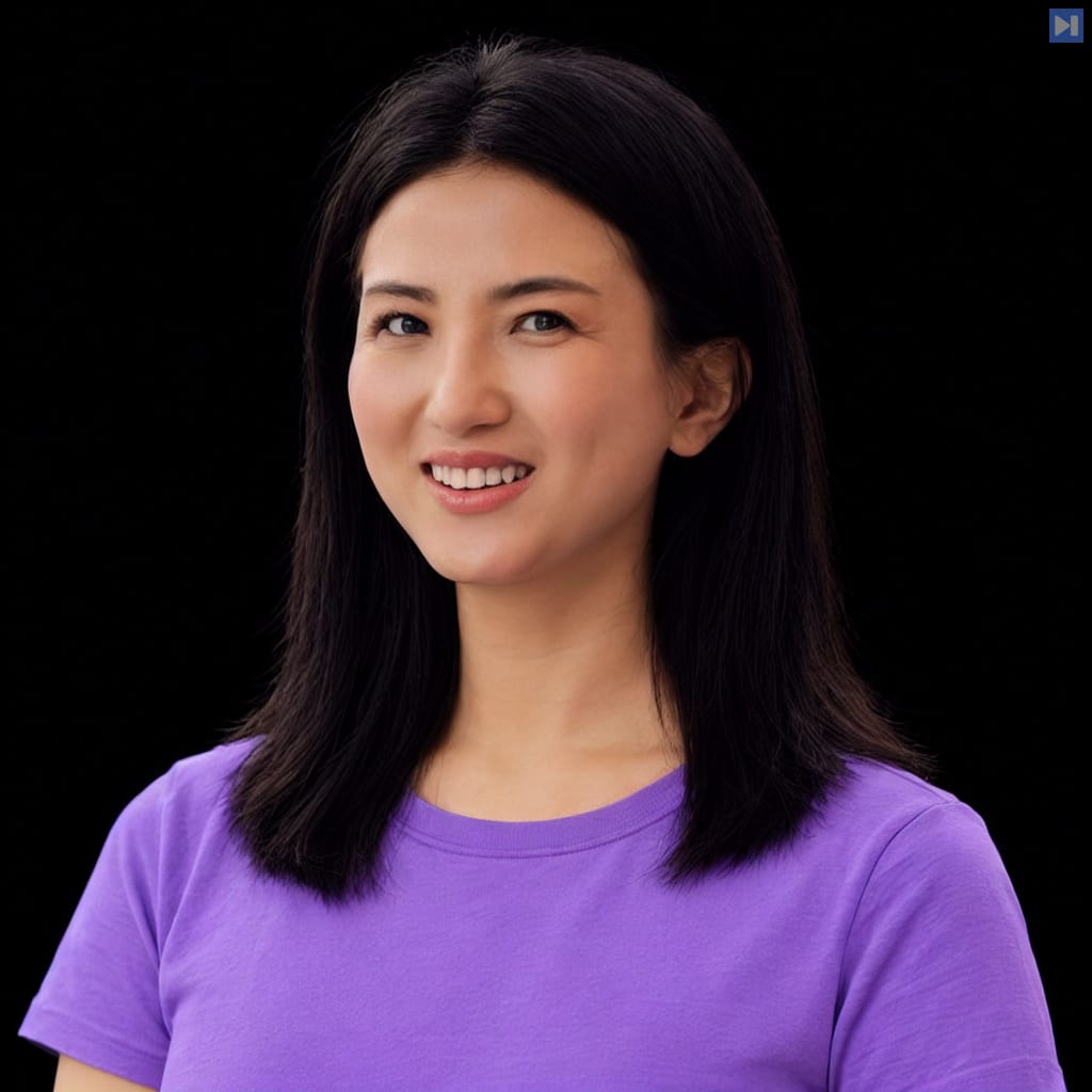 Head-and-shoulders portrait of Carmen Li against a black background.