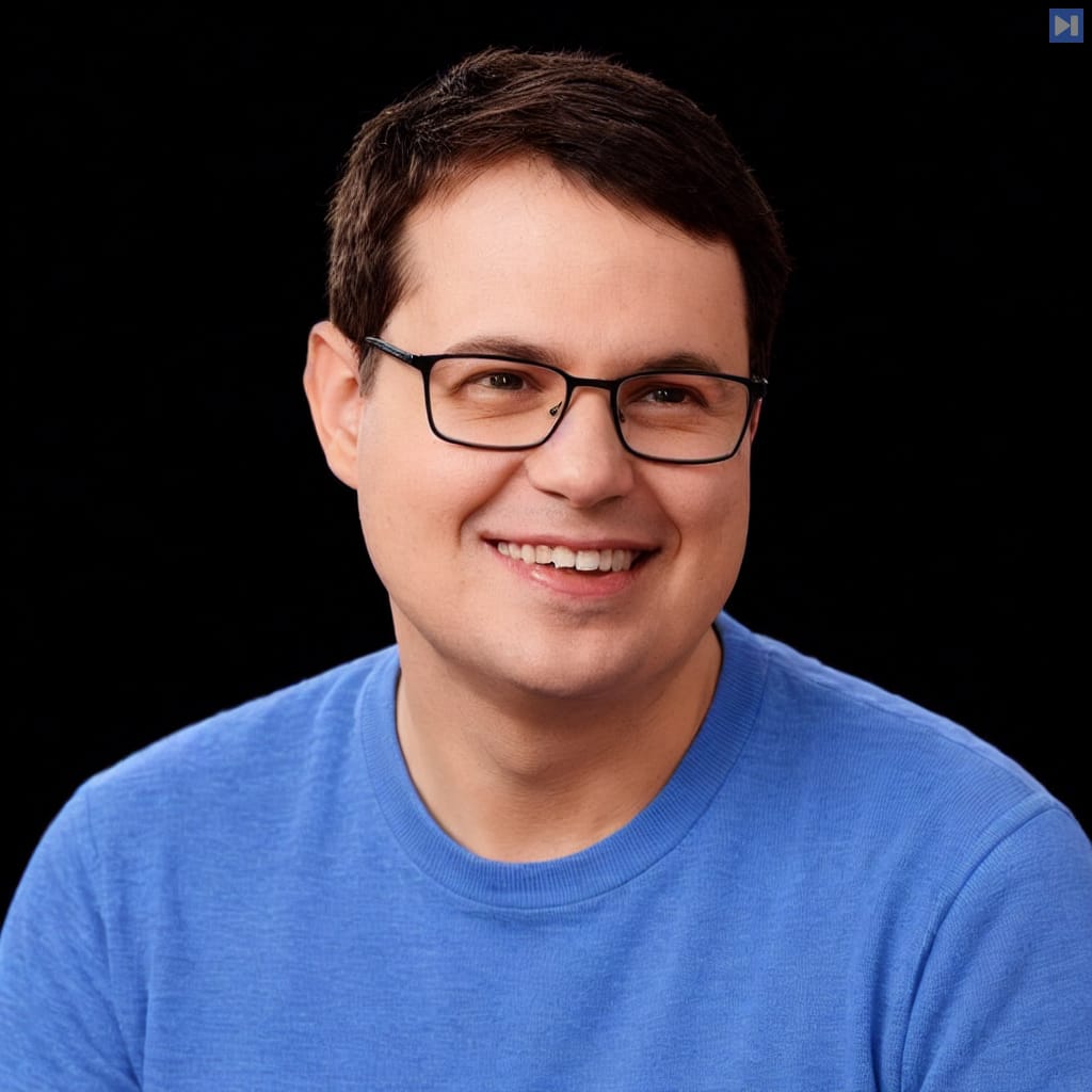 Head-and-shoulders portrait of Chris Olah against a black background.