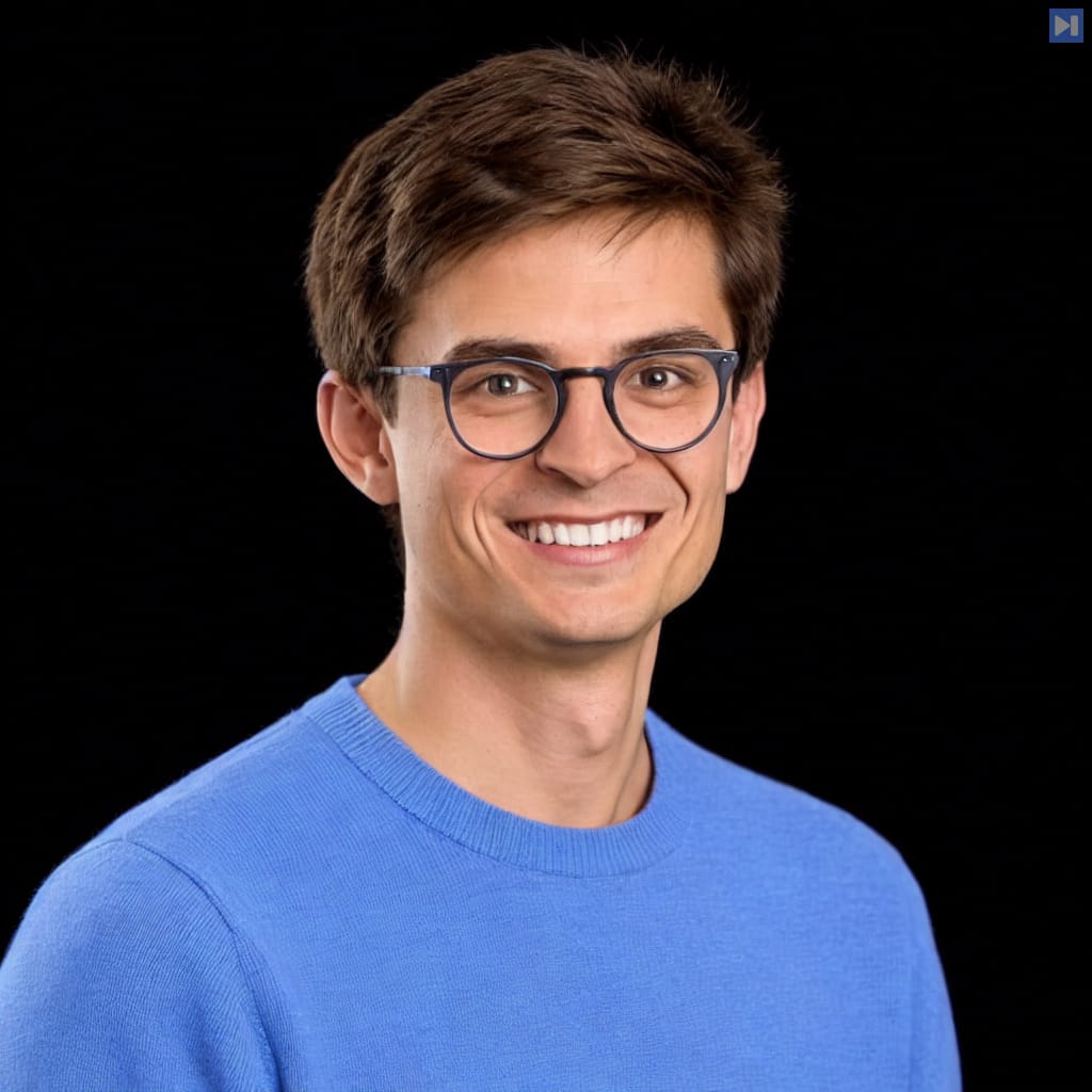 Head-and-shoulders portrait of Constantin Kogler against a black background.