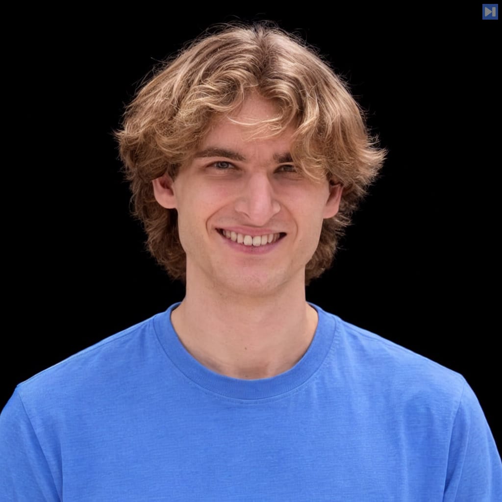 Head-and-shoulders portrait of Daniel Bump against a black background.