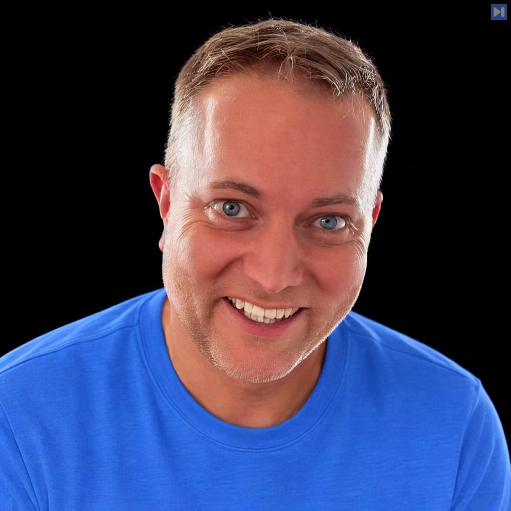 Head-and-shoulders portrait of Dave Revere against a black background.