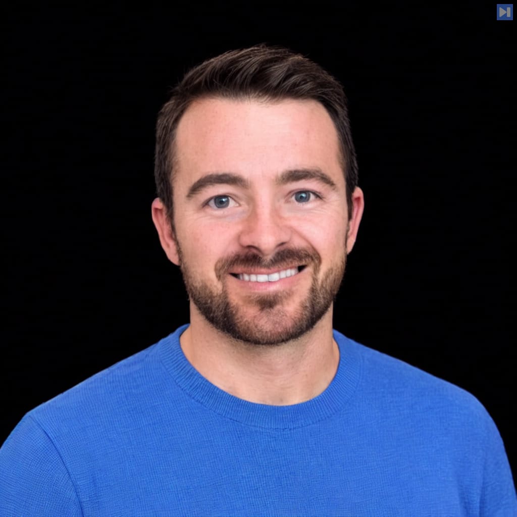Head-and-shoulders portrait of Doug Guthrie against a black background.