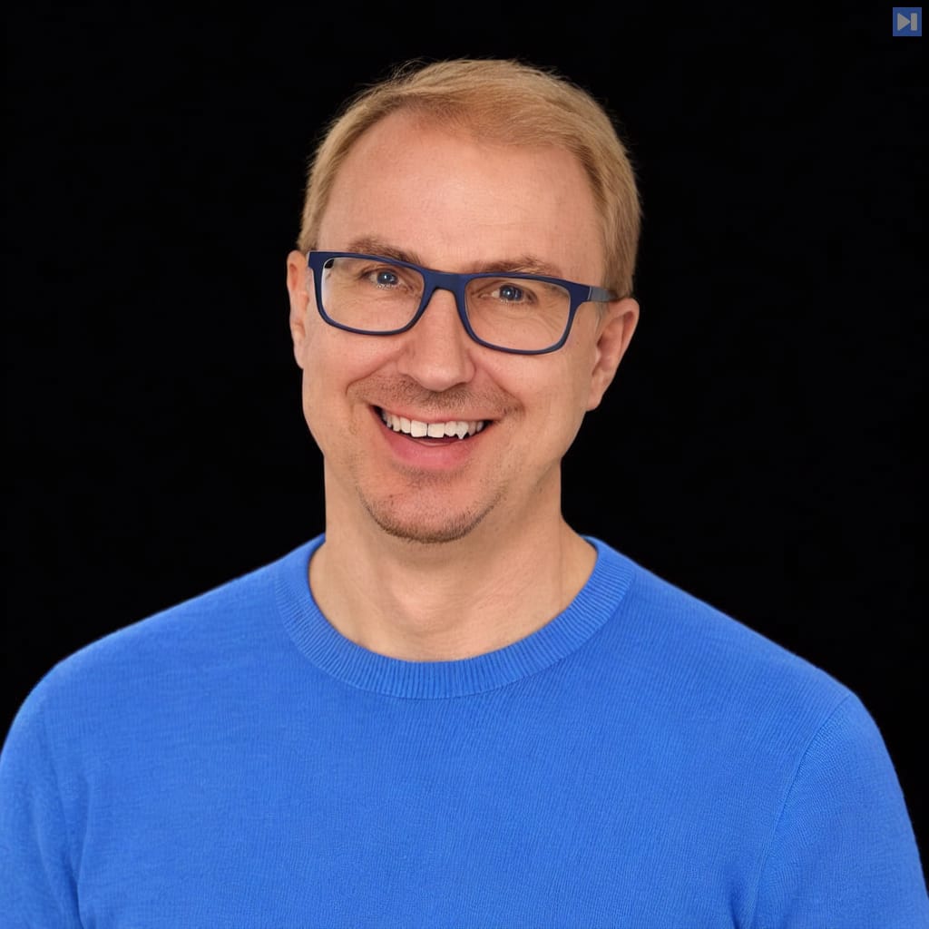 Head-and-shoulders portrait of Emil Eifrem against a black background.
