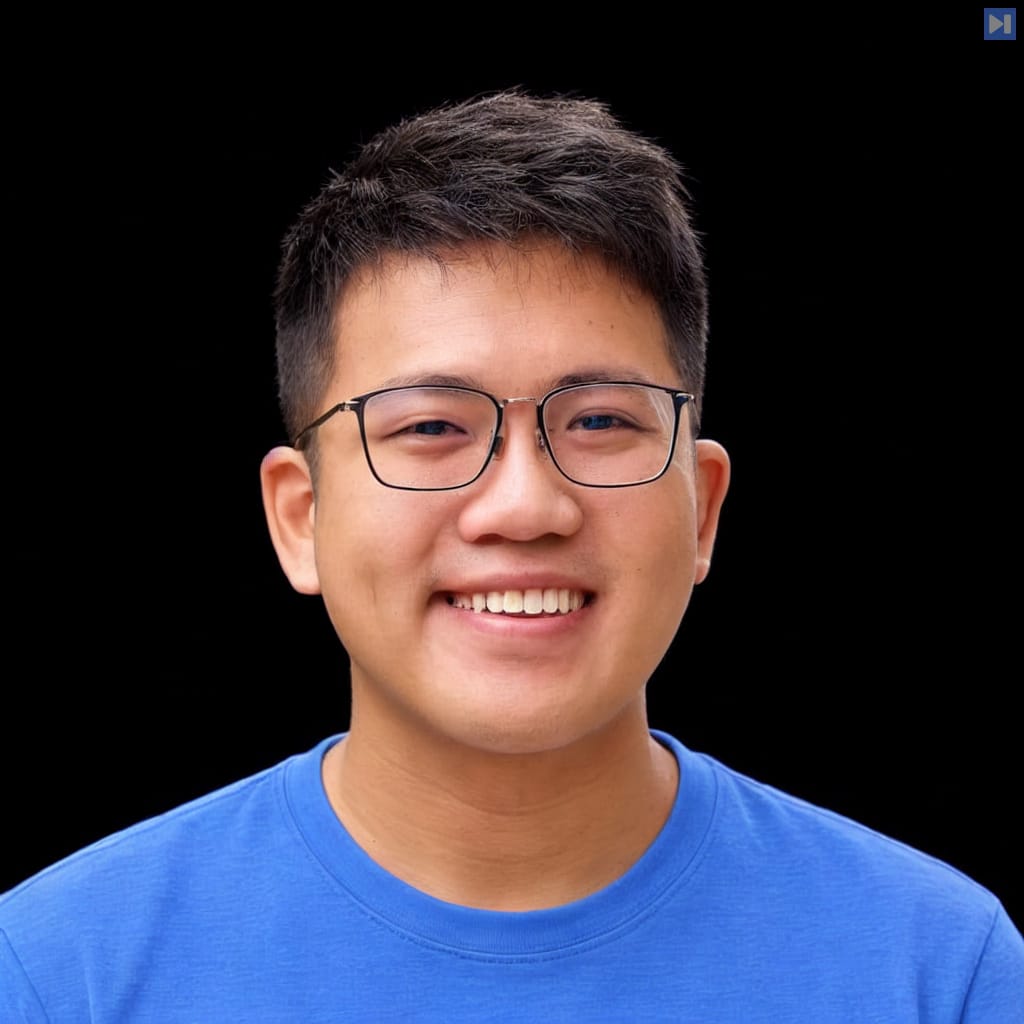 Head-and-shoulders portrait of Gabriel Chua against a black background.