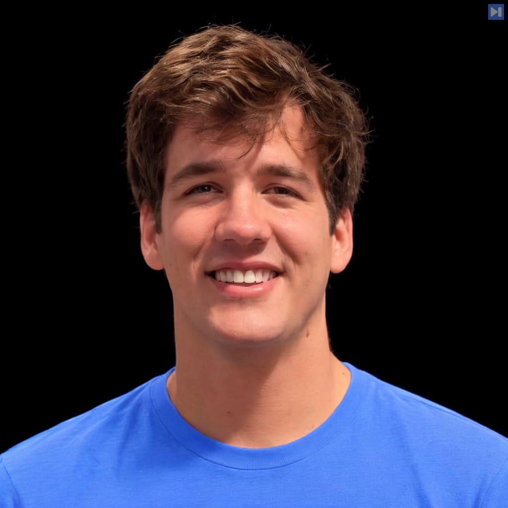 Head-and-shoulders portrait of Harrison Stall against a black background.