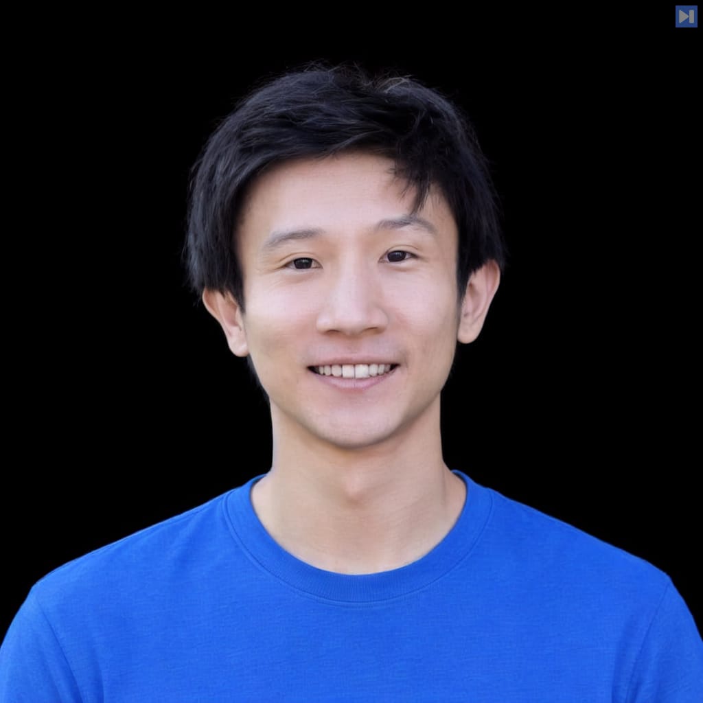Head-and-shoulders portrait of Jerry Liu against a black background.
