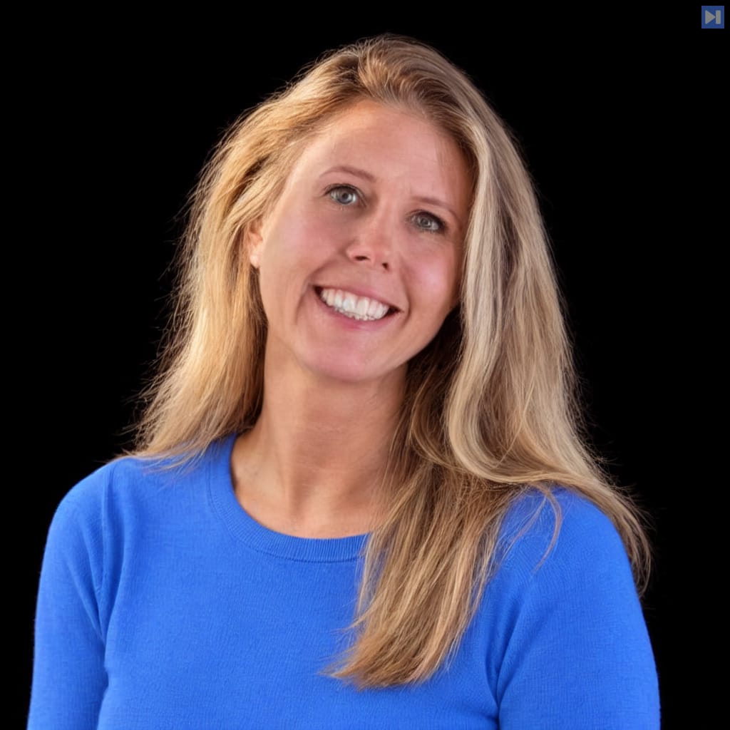 Head-and-shoulders portrait of Jessica Peterson against a black background.