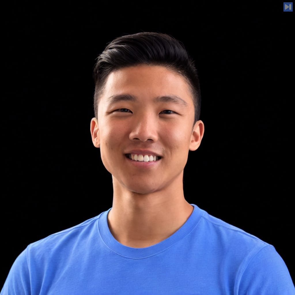 Head-and-shoulders portrait of Jia Wu against a black background.