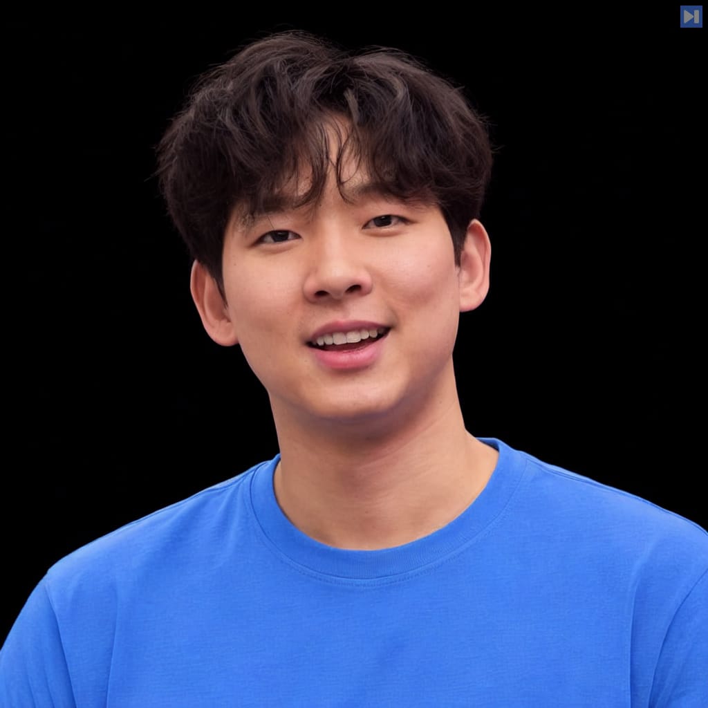 Head-and-shoulders portrait of Joel Jang against a black background.