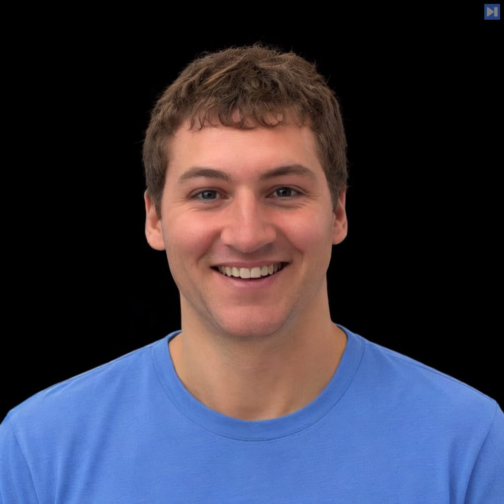 Head-and-shoulders portrait of Jordi Spranger against a black background.