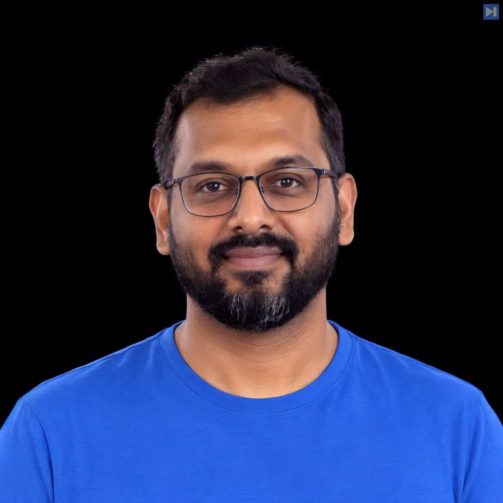 Head-and-shoulders portrait of Kamalakannan Nandagopal against a black background.