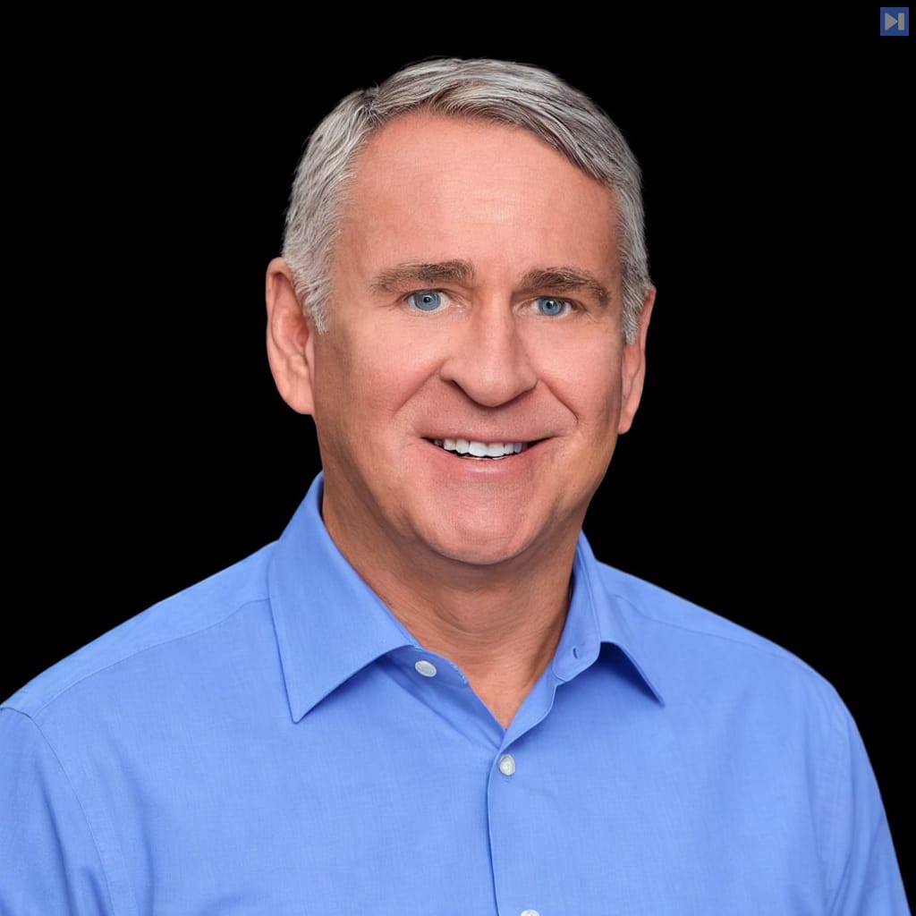 Head-and-shoulders portrait of Ken Griffin against a black background.