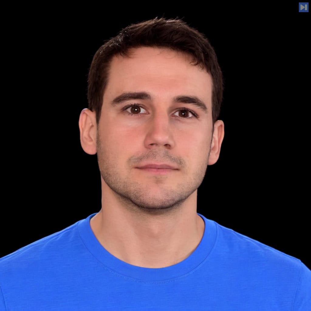 Head-and-shoulders portrait of Lélio Renard Lavaud against a black background.