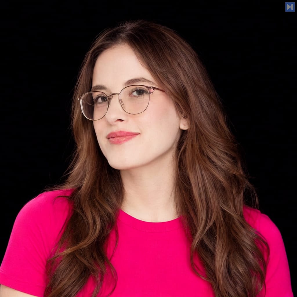 Head-and-shoulders portrait of Liv Gorton against a black background.