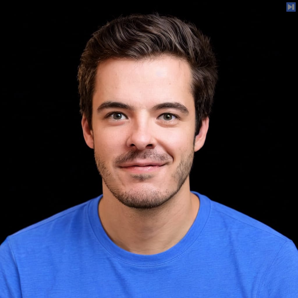 Head-and-shoulders portrait of Marc Klingen against a black background.