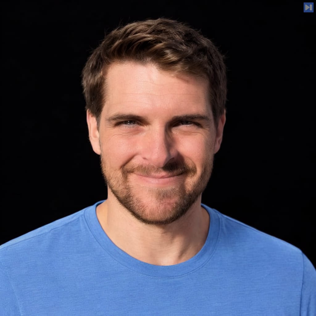 Head-and-shoulders portrait of Maxime Rivest against a black background.