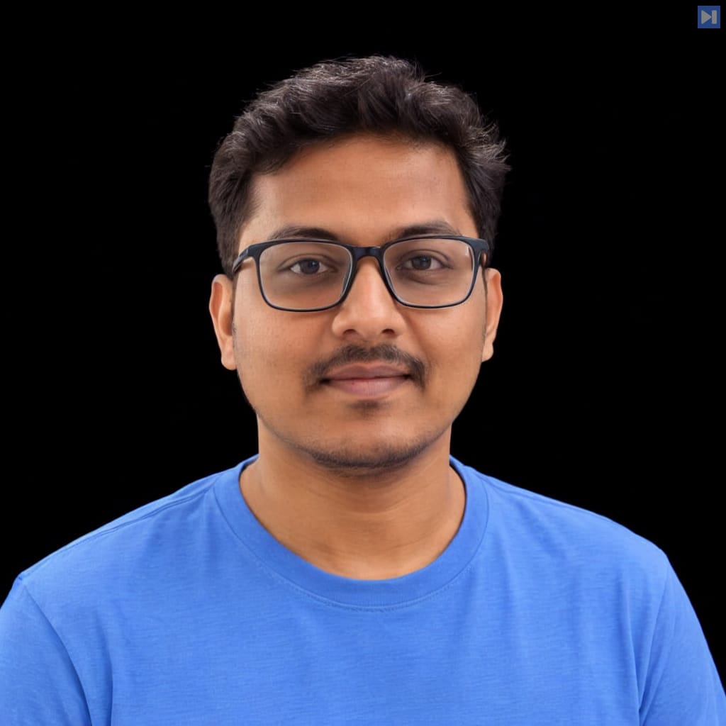 Head-and-shoulders portrait of MD Sharique against a black background.