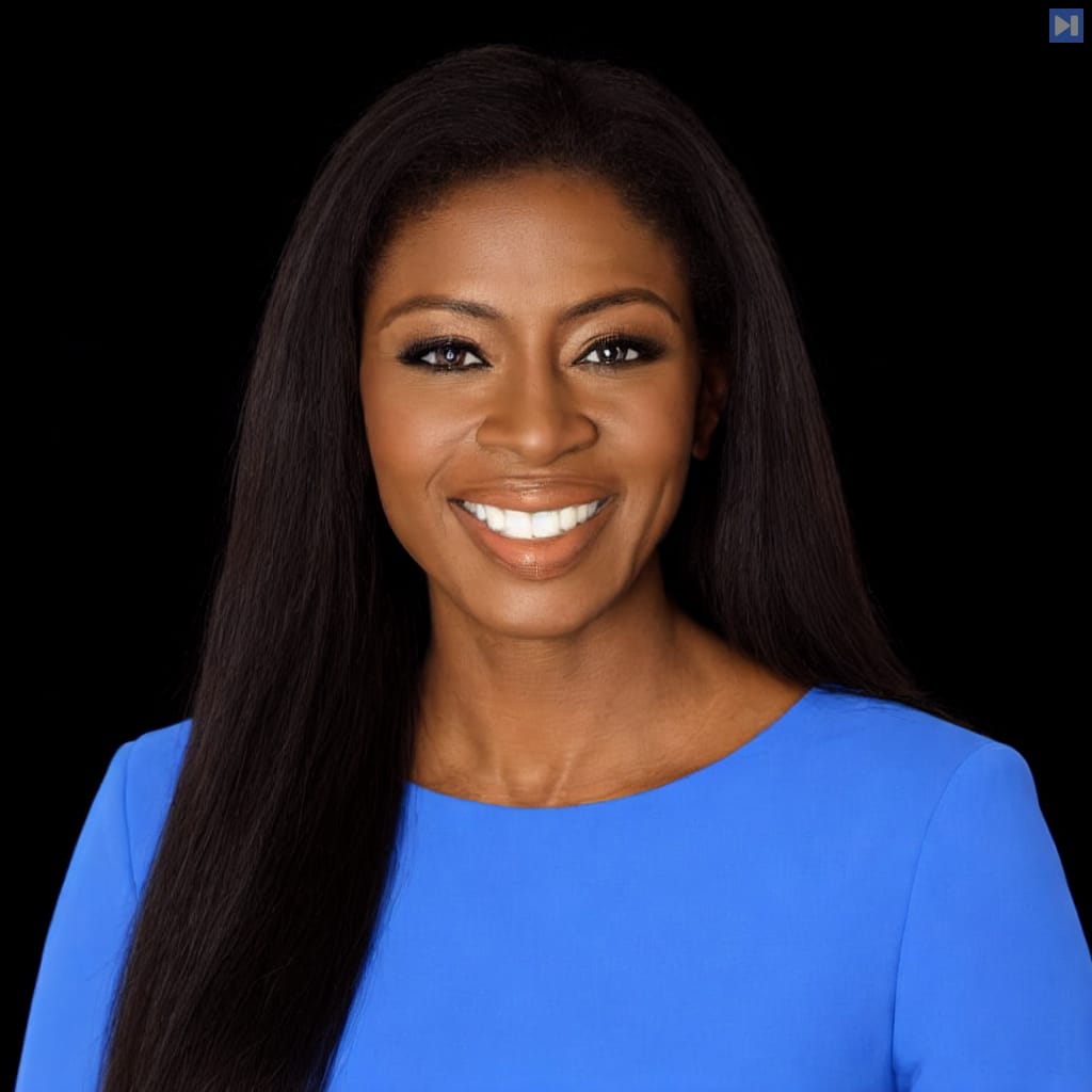 Head-and-shoulders portrait of Michele Grant against a black background.