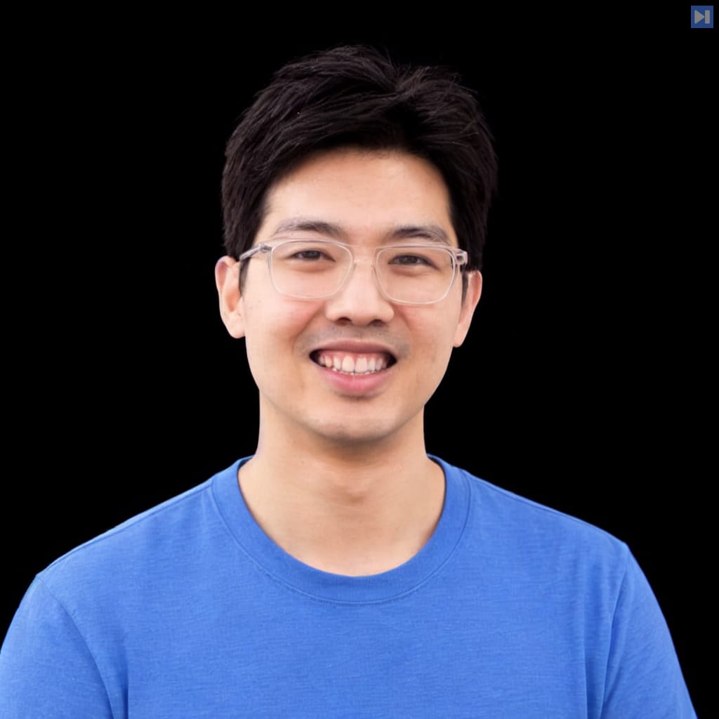 Head-and-shoulders portrait of Mike Yu against a black background.