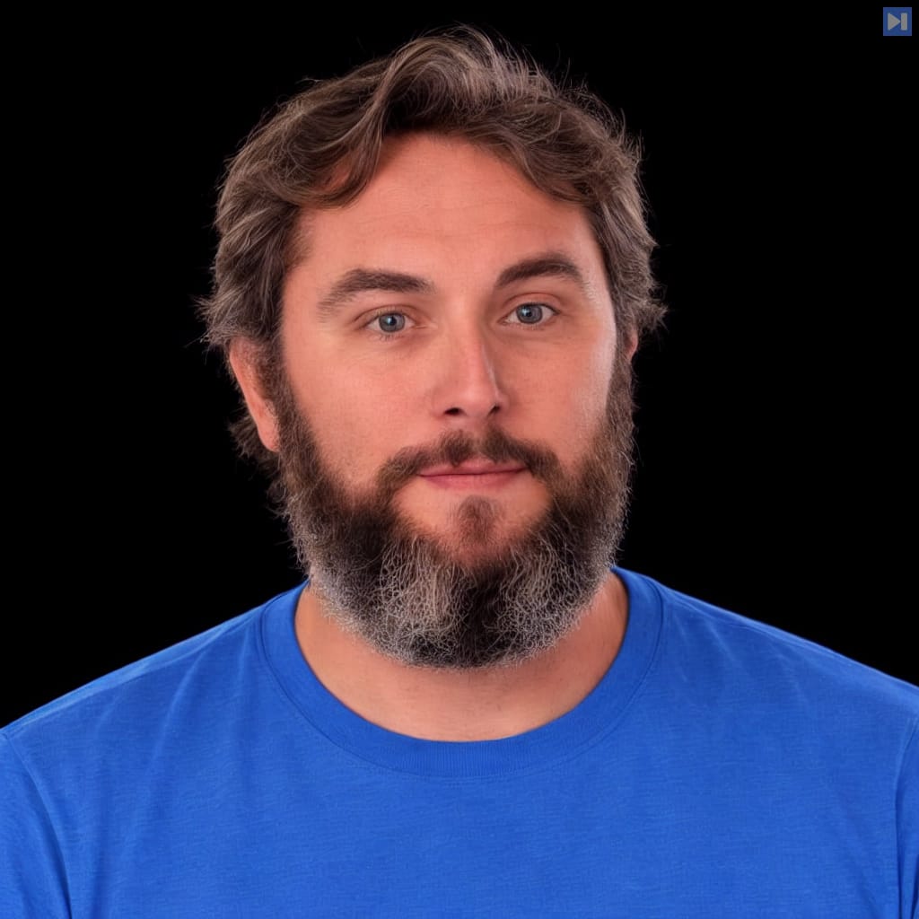 Head-and-shoulders portrait of Nick Nisi against a black background.