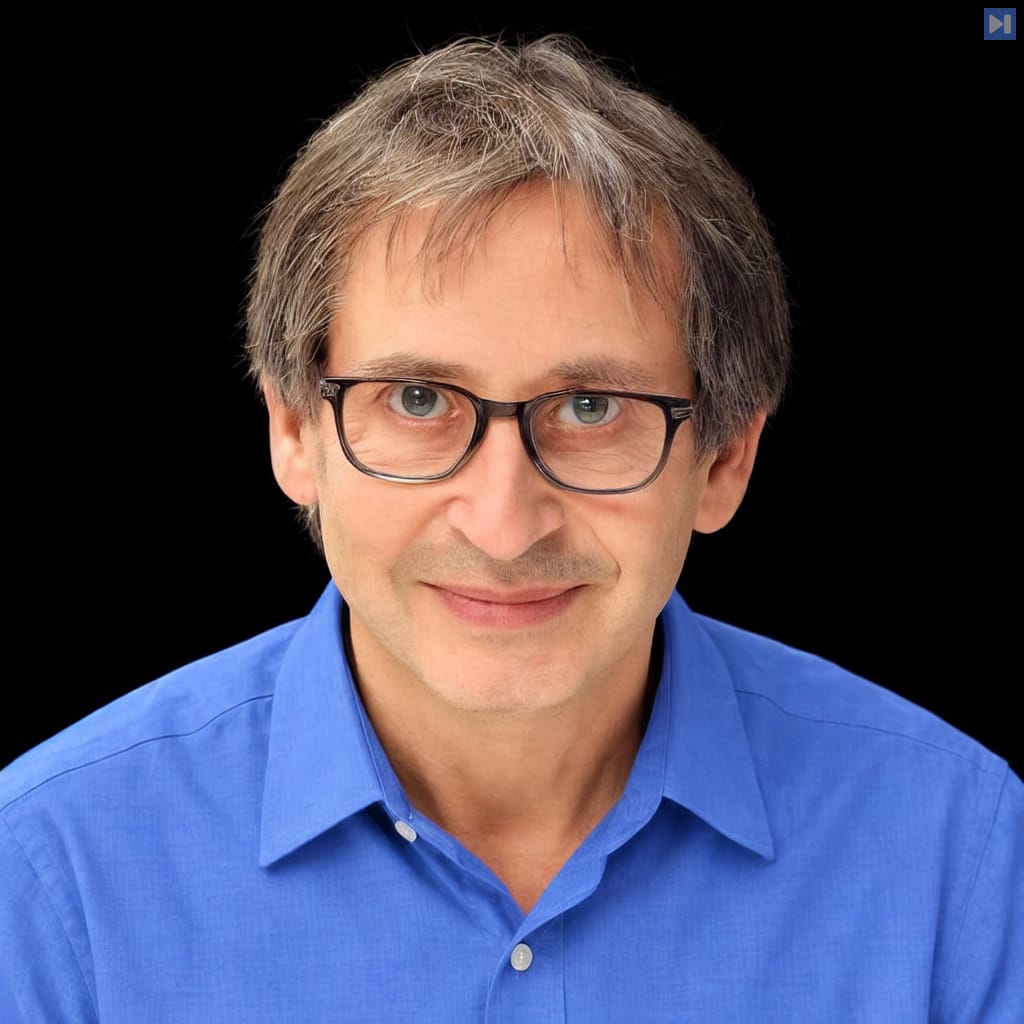 Head-and-shoulders portrait of Nigel Goldenfeld against a black background.