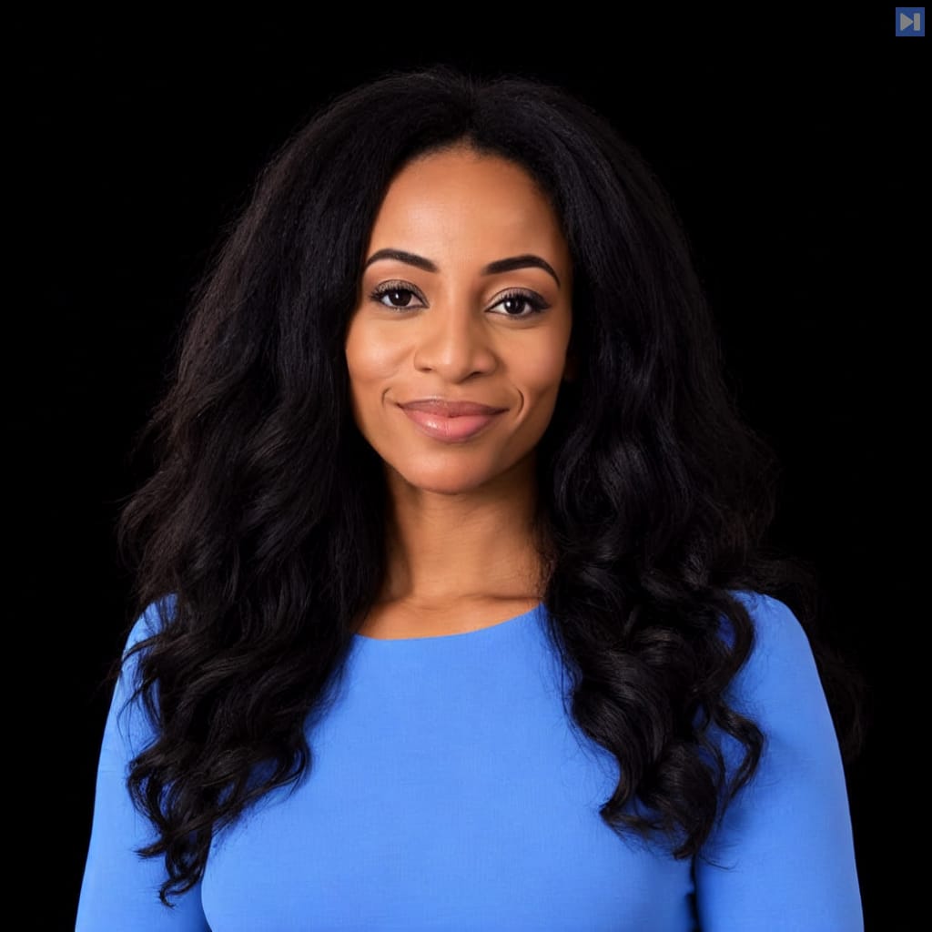 Head-and-shoulders portrait of Nnenna Ndukwe against a black background.