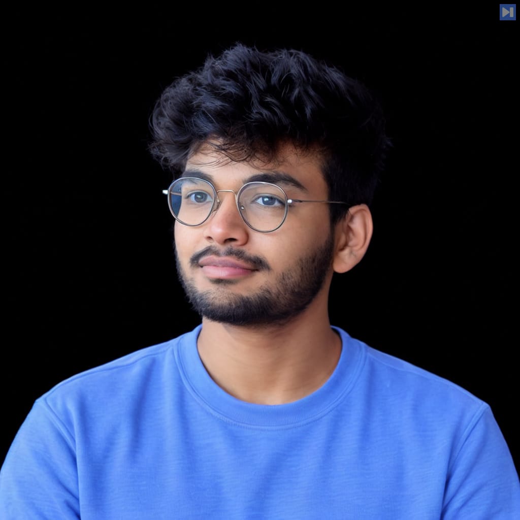 Head-and-shoulders portrait of Ramana Siddanth Emani against a black background.