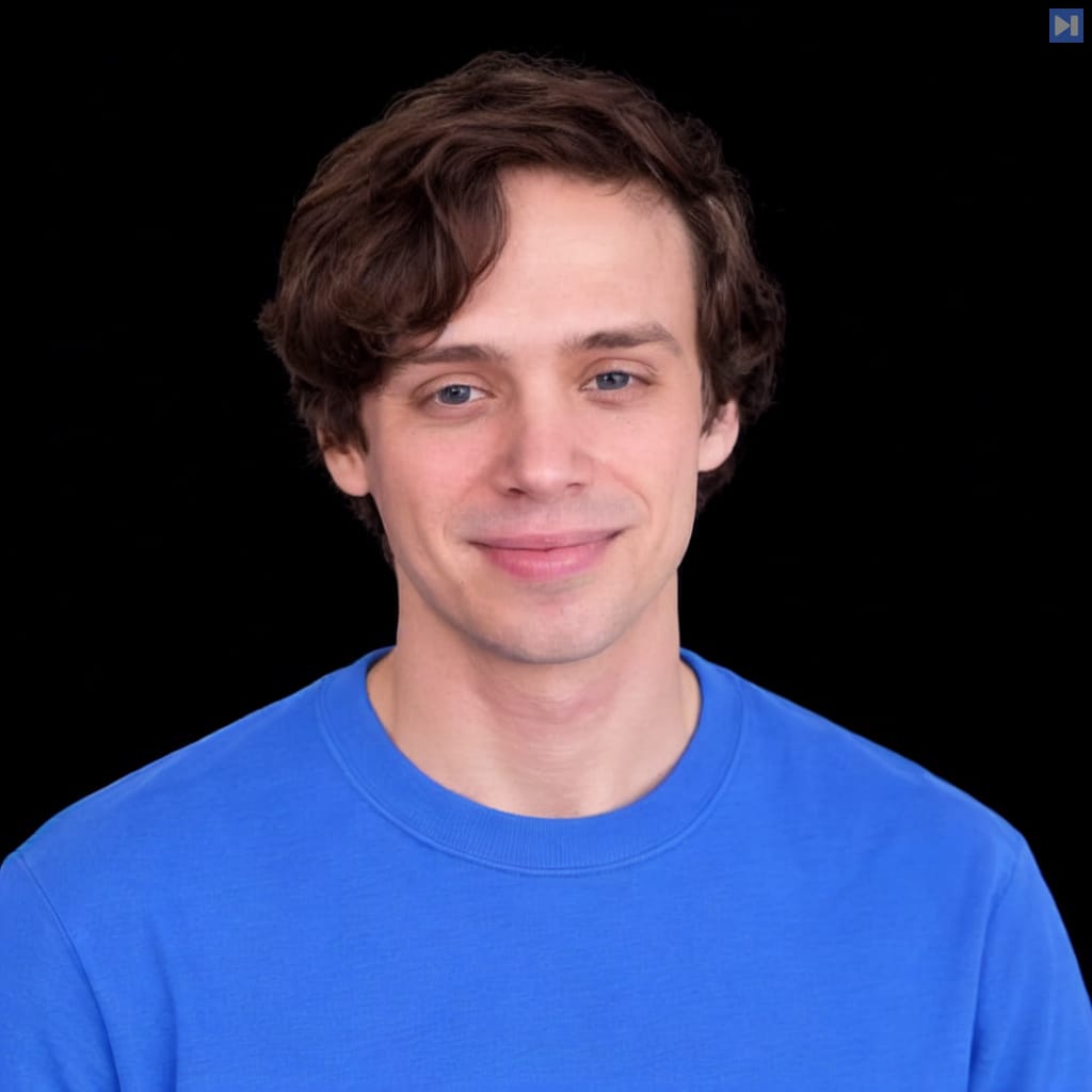 Head-and-shoulders portrait of Remy Guercio against a black background.