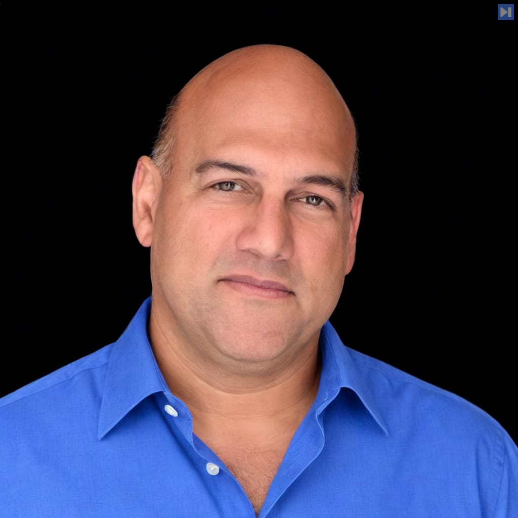 Head-and-shoulders portrait of Salim Ismail against a black background.