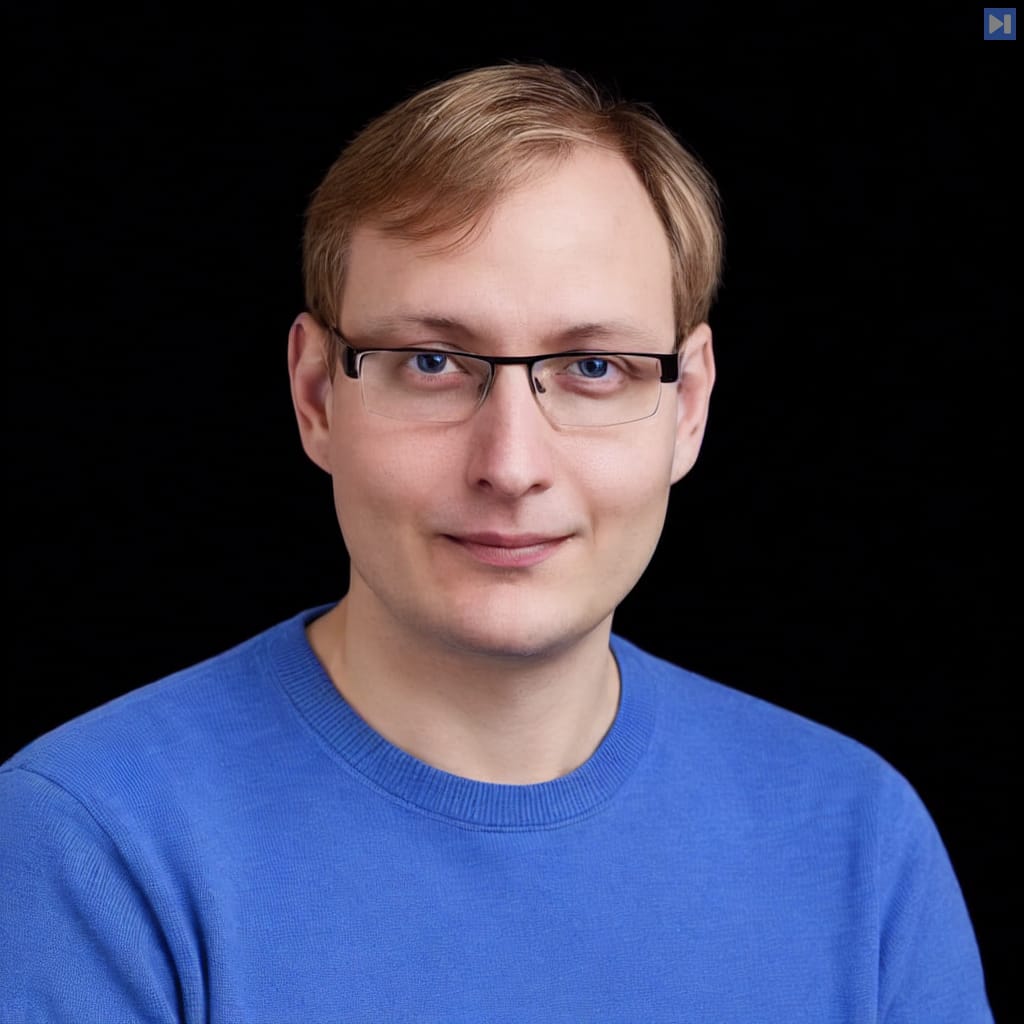 Head-and-shoulders portrait of Samo Burja against a black background.
