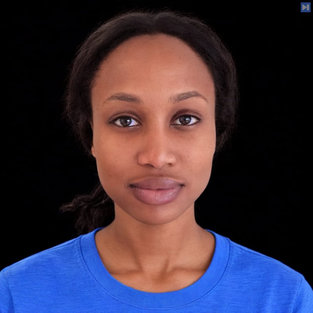 Head-and-shoulders portrait of Sheilah Kirui against a black background.