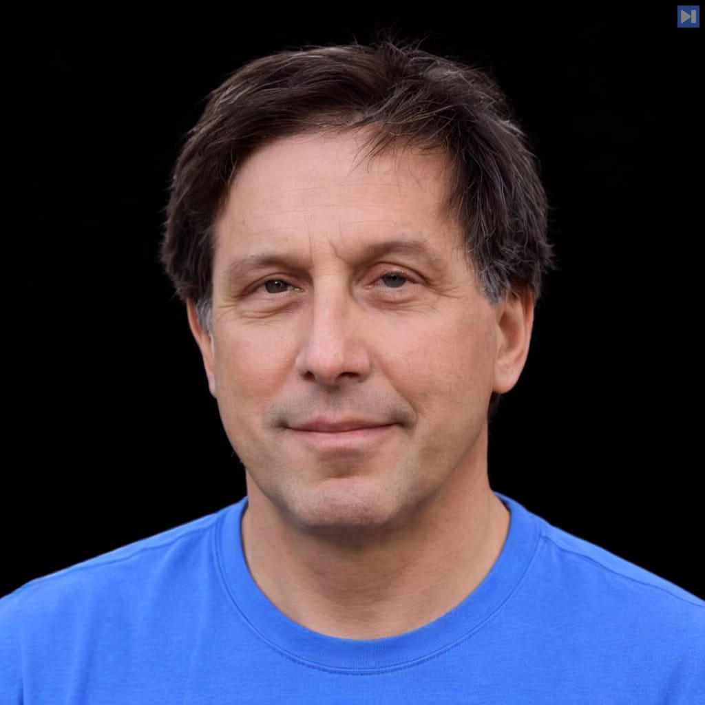 Head-and-shoulders portrait of Steven Kivelson against a black background.