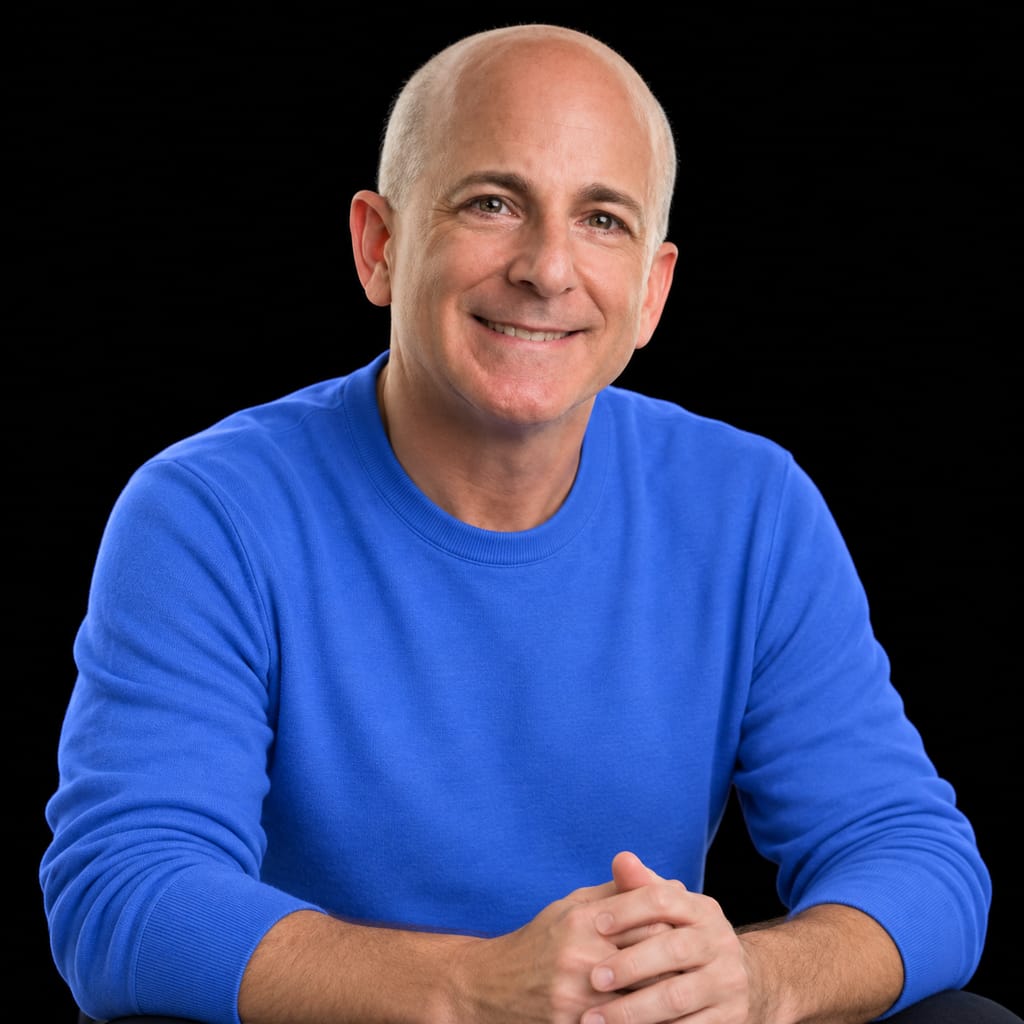 Head-and-shoulders portrait of Steven Sinofsky against a black background.