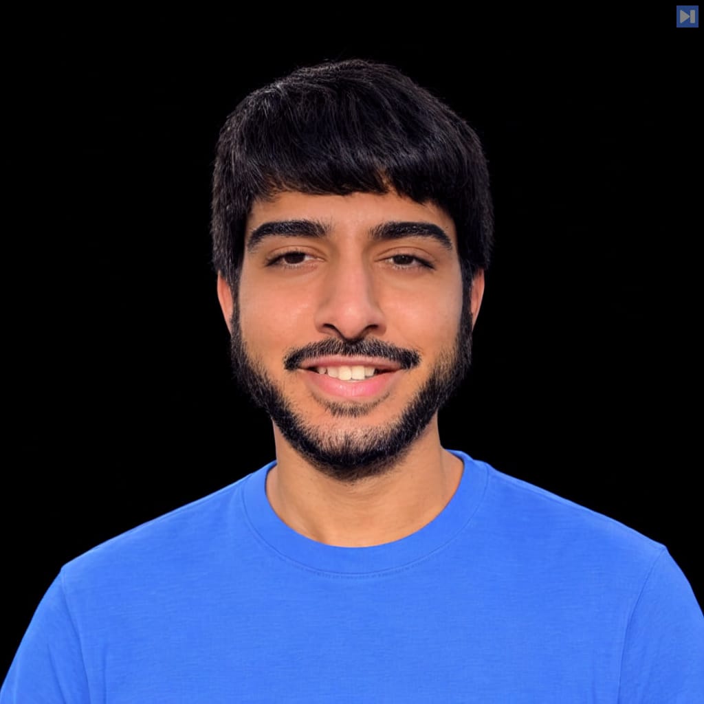 Head-and-shoulders portrait of Suraj Gupta against a black background.