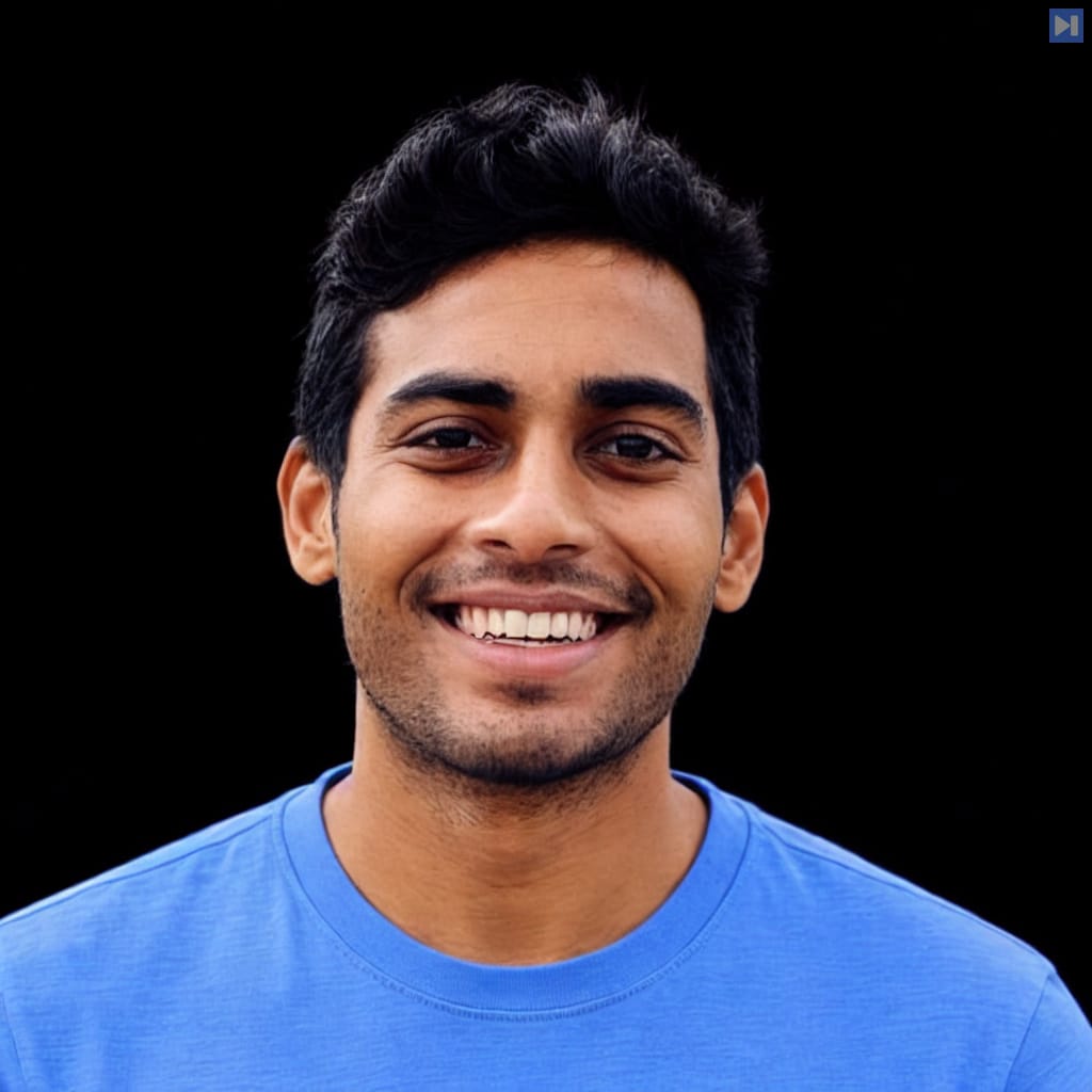Head-and-shoulders portrait of Tarun Sunkaraneni against a black background.