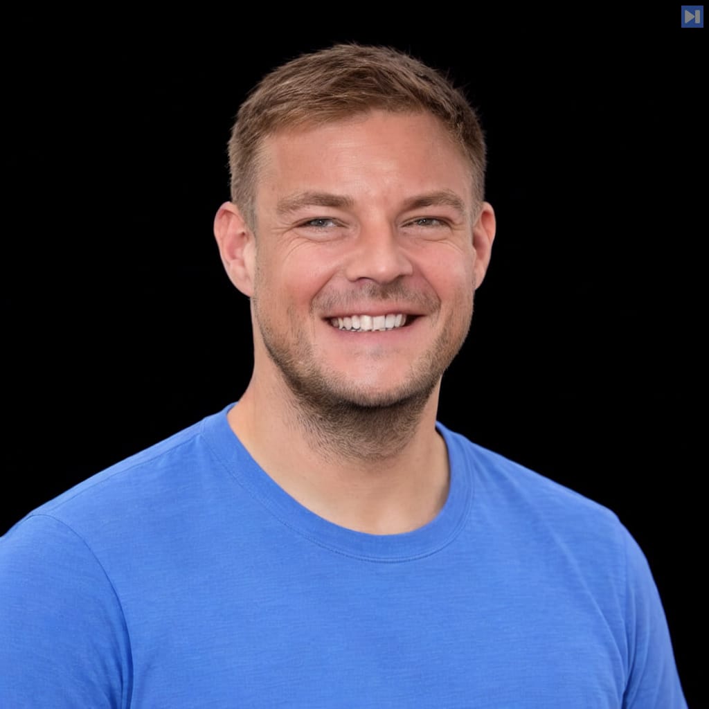 Head-and-shoulders portrait of Thor Schaeff against a black background.