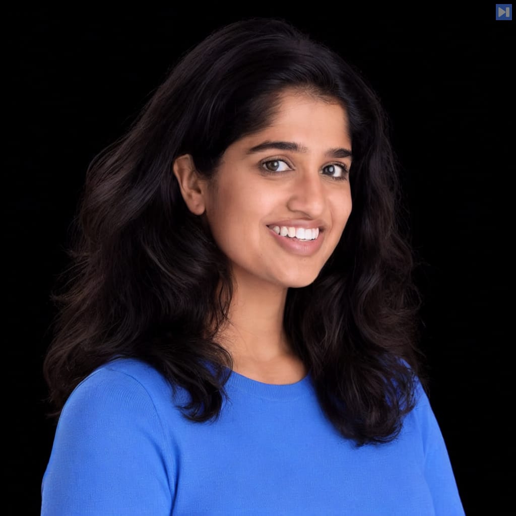 Head-and-shoulders portrait of Tulsee Doshi against a black background.