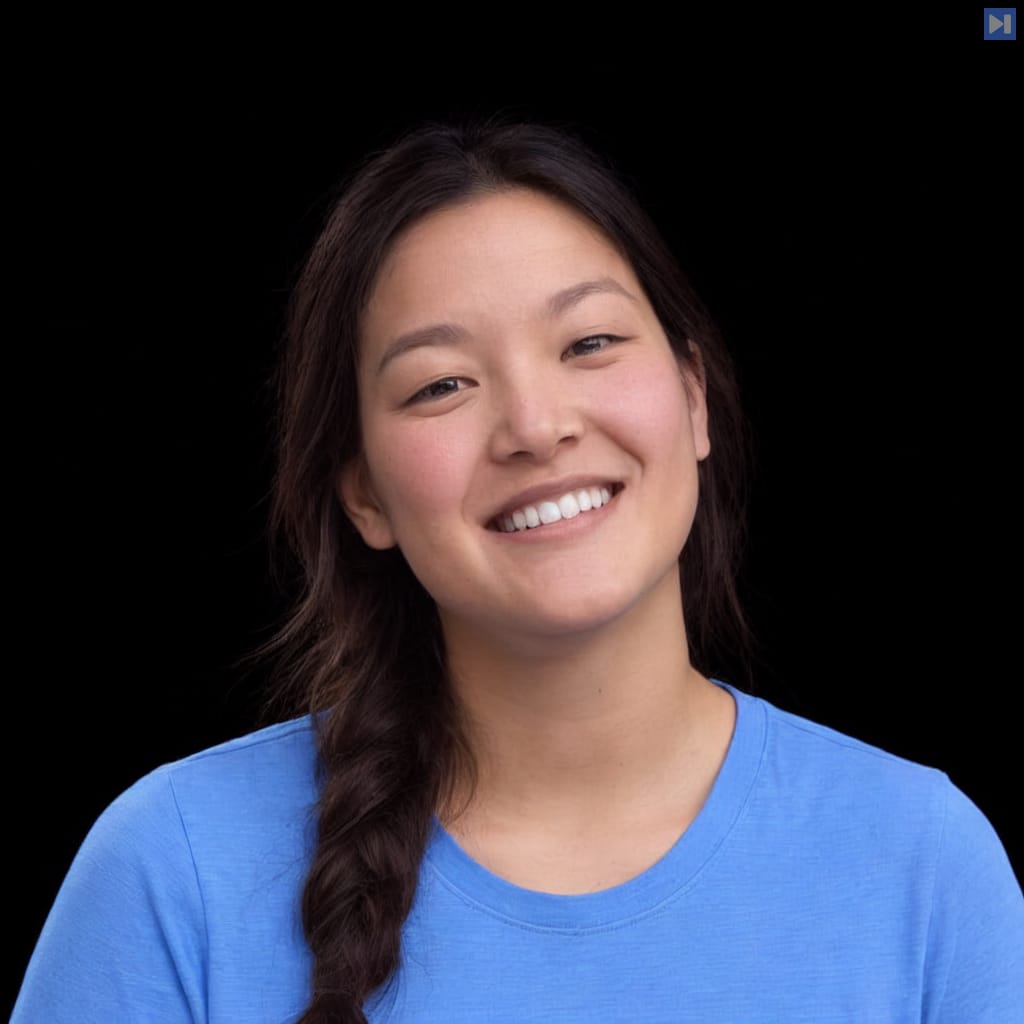 Head-and-shoulders portrait of Valeria Wu Fon against a black background.