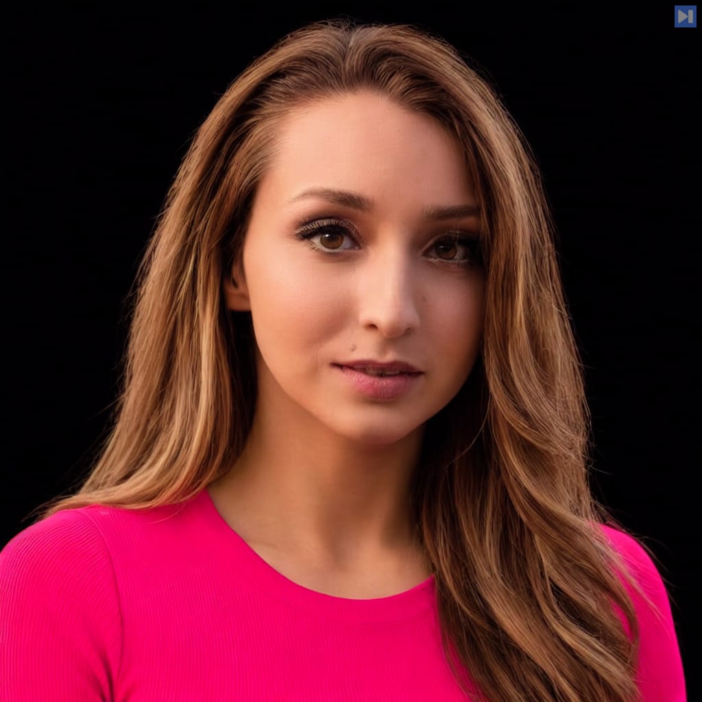 Head-and-shoulders portrait of Veronica Hylak against a black background.